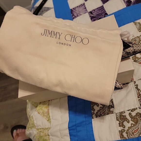 jimmy choo snakeskin heels size 37 - Picture 7 of 7